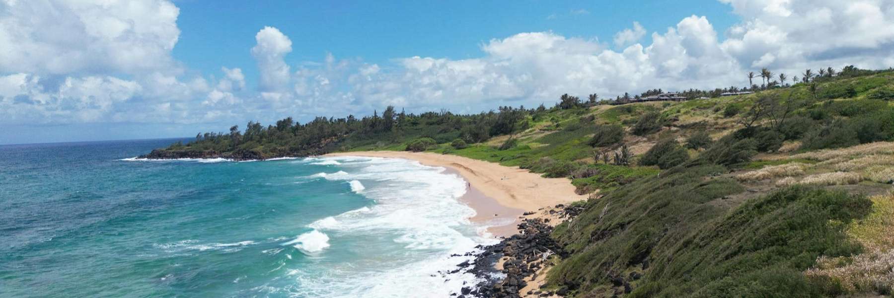 Lihue beach and ocean